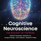 Cover image for "Cognitive Neuroscience" with a 3d image of a brain